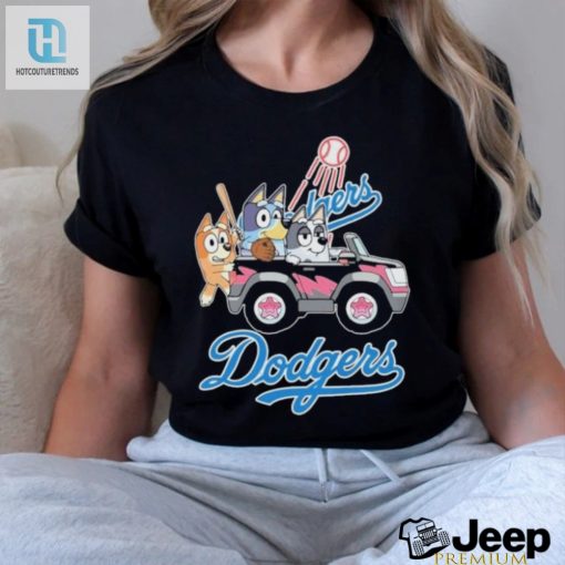 Bluey Dodgers Shirt Drive Into Laughter La Pride hotcouturetrends 1 3