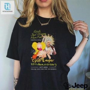 Funny Cyndi Lauper 47Th Anniversary Farewell Tour Tshirt hotcouturetrends 1 2