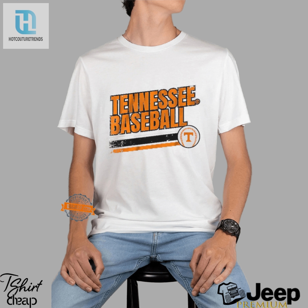 Score Big Laughs With Retro Tennessee Vols Baseball Tee