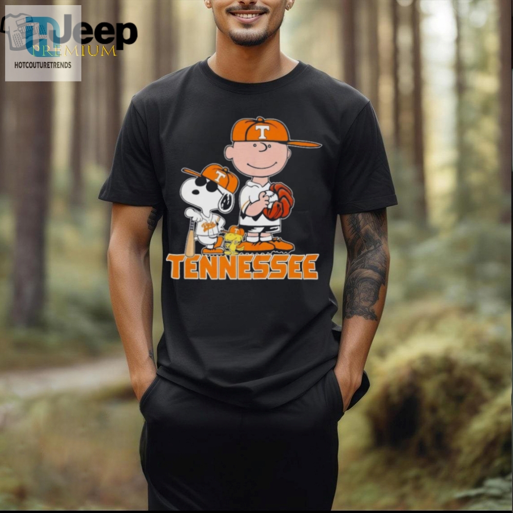 Get A Home Run Laugh With Tennessee Vols Snoopy Baseball Tee