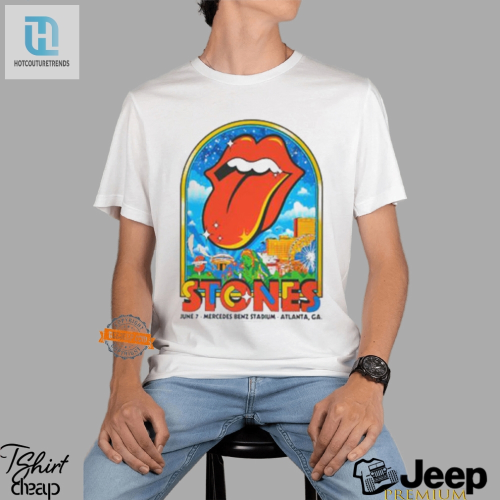Rock Out In Style Stones 24 Atlanta Tour Tee  Double Sided