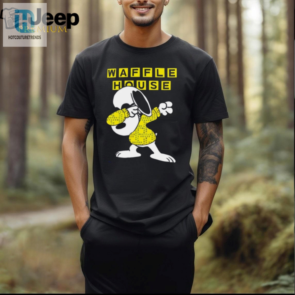 Get Laughs With The Unique Snoopy Dadbing Waffle House Tee
