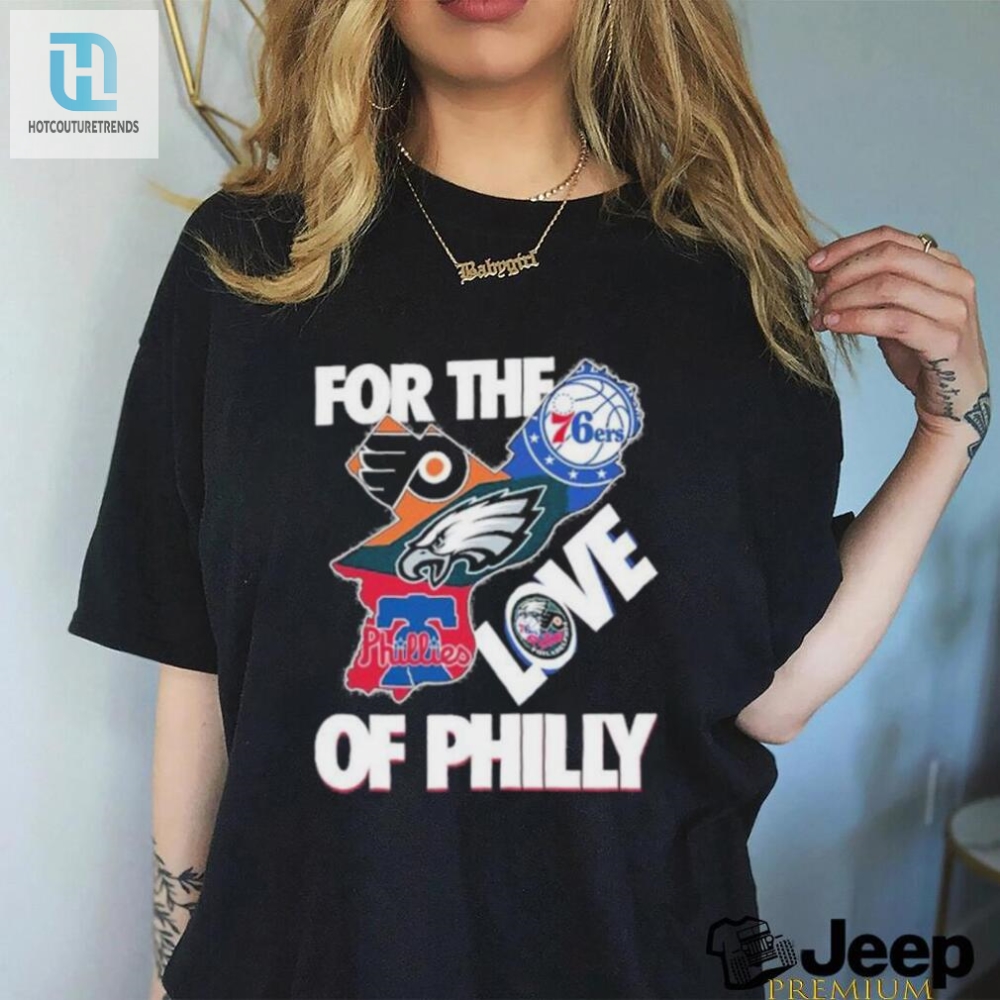 Philly Map Tee Laugh Out Loud With Iconic Sports Logos