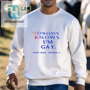 Funny Unique Nobody Knows Im Gay Shirt Stand Out hotcouturetrends 1 2