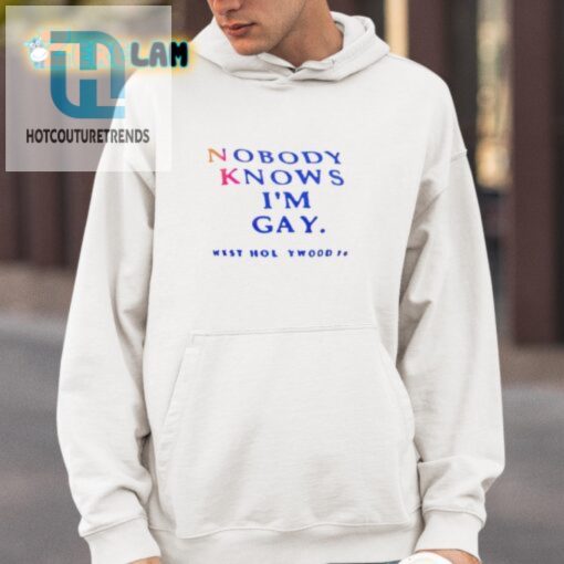 Funny Unique Nobody Knows Im Gay Shirt Stand Out hotcouturetrends 1 3