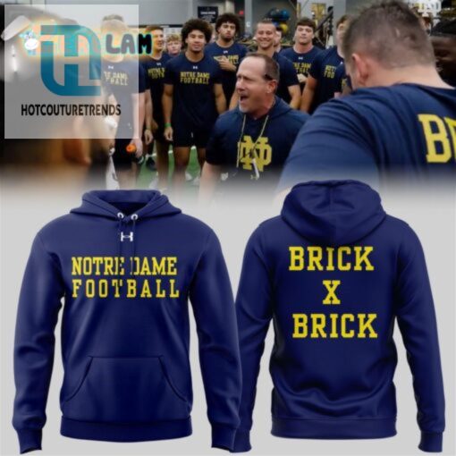 Score Big Laughs Notre Dame Brick X Brick Hoodie hotcouturetrends 1