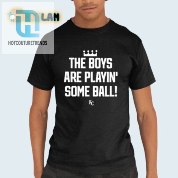 Score Laughs With The Boys Are Playin Kc Royals Shirt hotcouturetrends 1