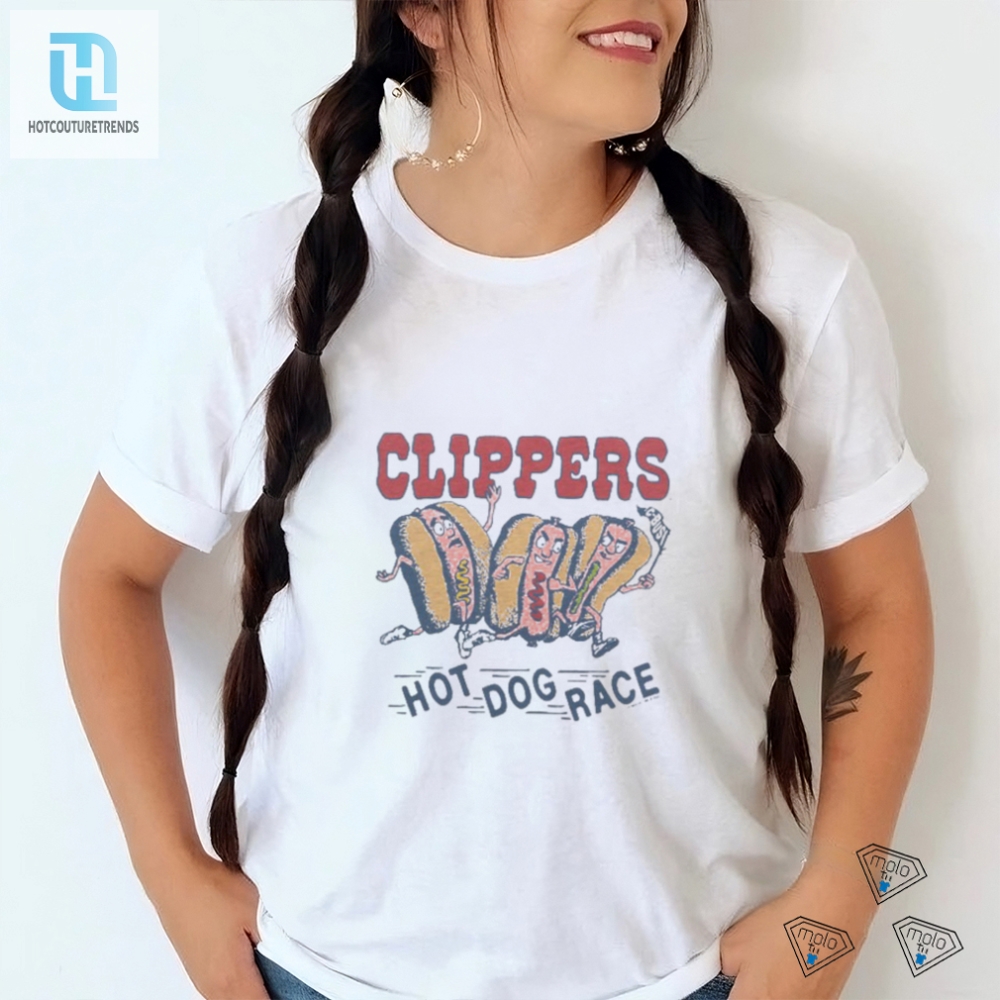 Get Your Laughs Unique Clippers Hot Dog Race Shirt