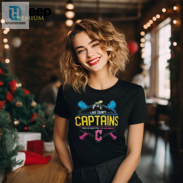 Hit A Homer In Style Funny Lake County Captains Tee hotcouturetrends 1 2