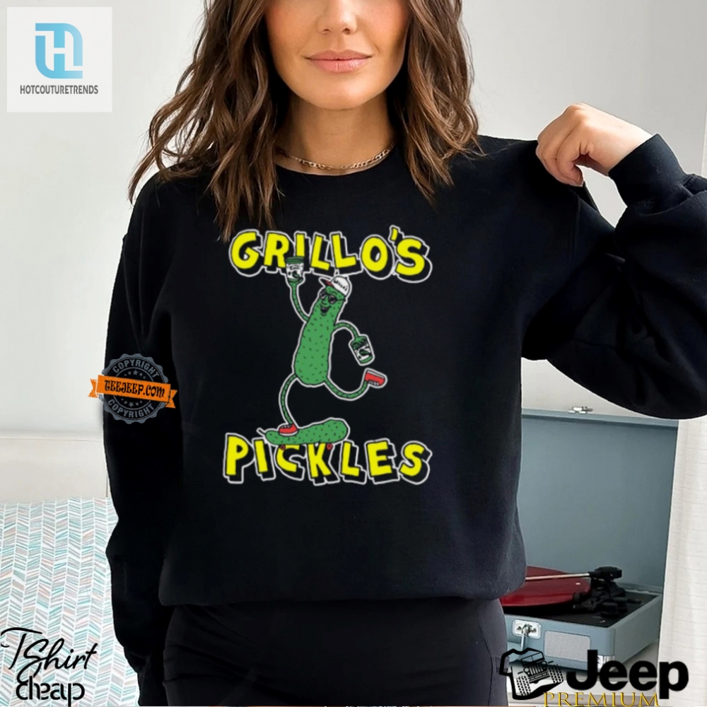 Grillospickles Funny Mike Lottie Pickle Man Skate Shirt