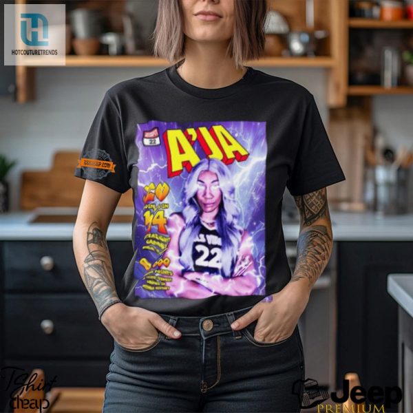 Aja Wilson Scorches History 4K Points Tee For All hotcouturetrends 1 3