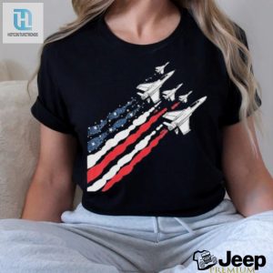 Vintage Jet Tee Fly High In Patriotic American Humor hotcouturetrends 1 1