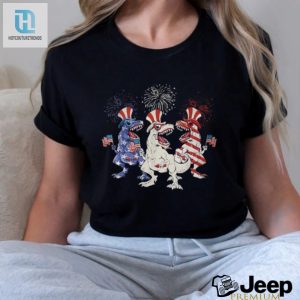 Funny Patriotic Trex Firework 4Th Of July Shirt hotcouturetrends 1 1