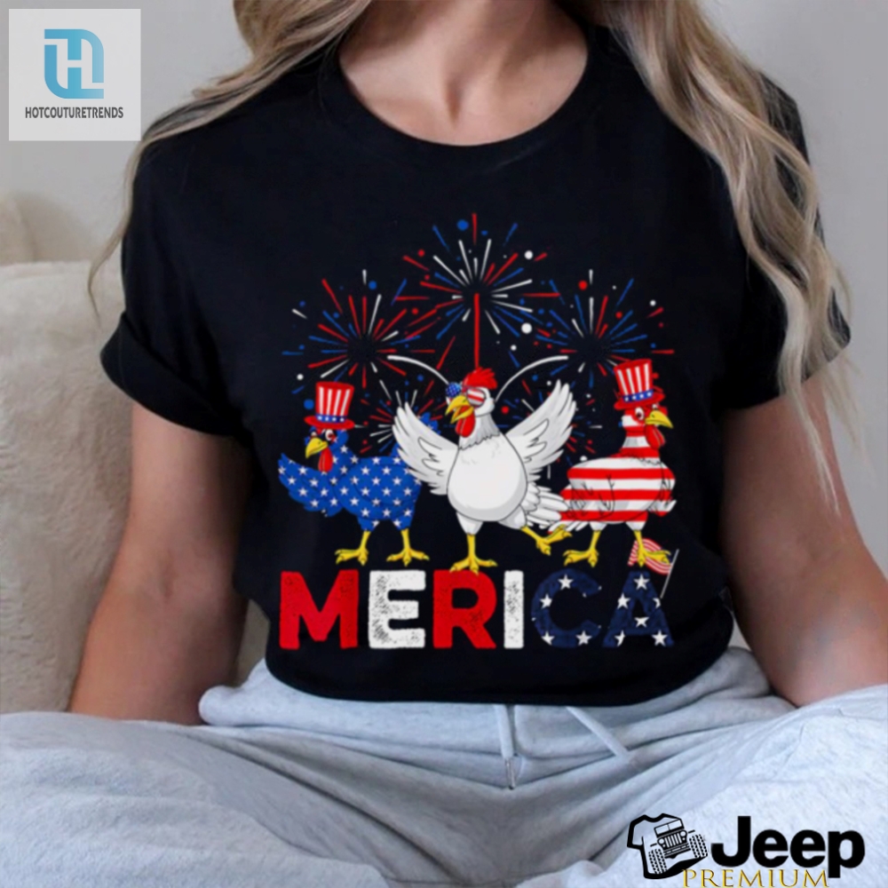 Funny Patriotic Chicken 4Th Of July Shirt  Farm Style Usa