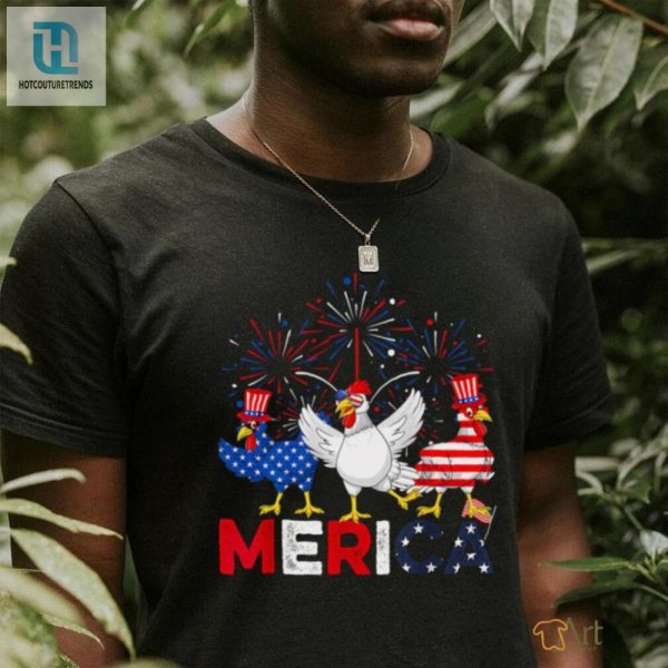 Funny Patriotic Chicken 4Th Of July Shirt Farm Style Usa hotcouturetrends 1 2