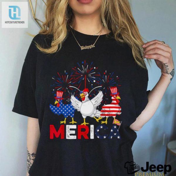 Funny Patriotic Chicken 4Th Of July Shirt Farm Style Usa hotcouturetrends 1 3