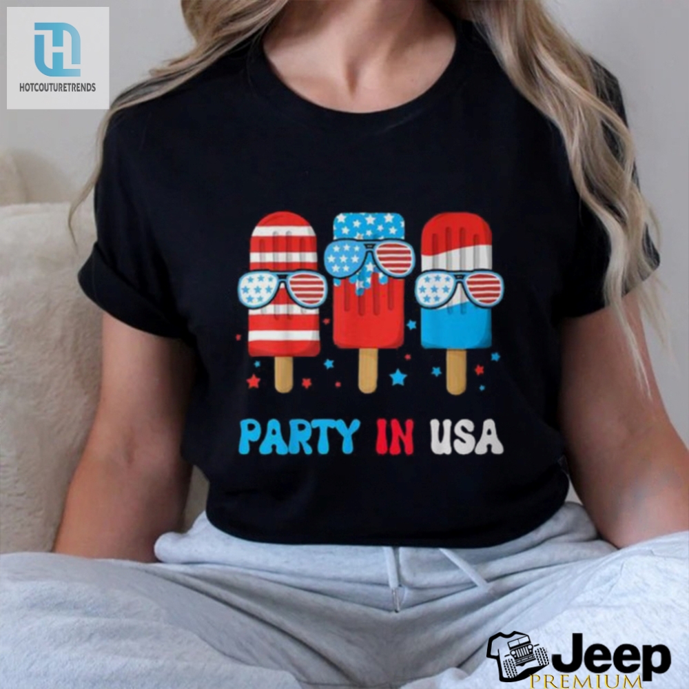 Patriotic Popsicle Usa Tee  Funny 4Th July Toddler Shirt