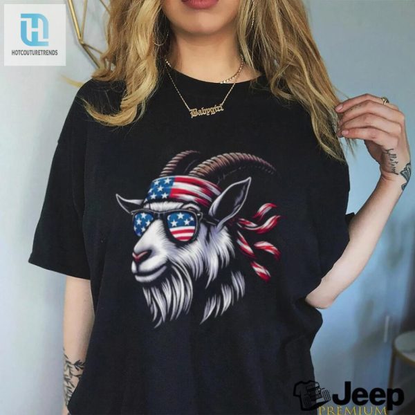 Funny Patriotic Goat Sunglasses 4Th Of July Tshirt hotcouturetrends 1 3