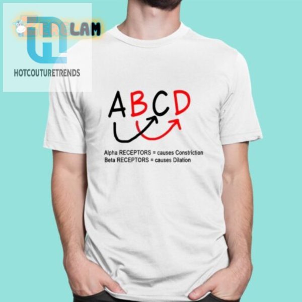 Funny Abcd Alpha Beta Receptor Shirt Constricts Dilates hotcouturetrends 1