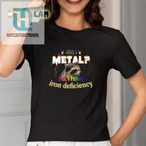 Irony Alert Metal No Iron Deficiency Funny Shirt hotcouturetrends 1 1