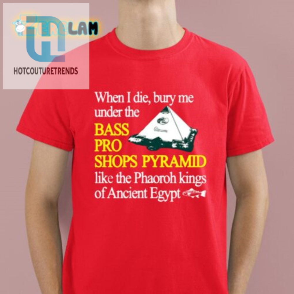 Bass Pro Shops Pyramid Shirt  Pharaoh Fun  Unique Humor Tee