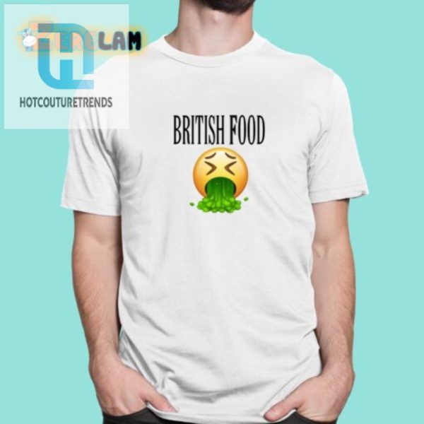 Funny British Food Emoji Vomit Shirt Unique Hilarious Tee hotcouturetrends 1