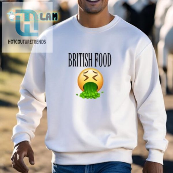 Funny British Food Emoji Vomit Shirt Unique Hilarious Tee hotcouturetrends 1 2