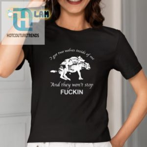 Funny Two Wolves Inside Me Shirt Unique Hilarious Tee hotcouturetrends 1 1