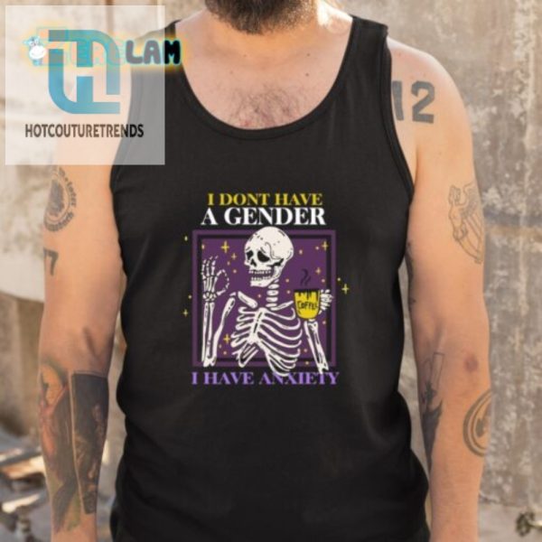 Funny Skull Shirt Anxiety Over Gender Tee hotcouturetrends 1 4