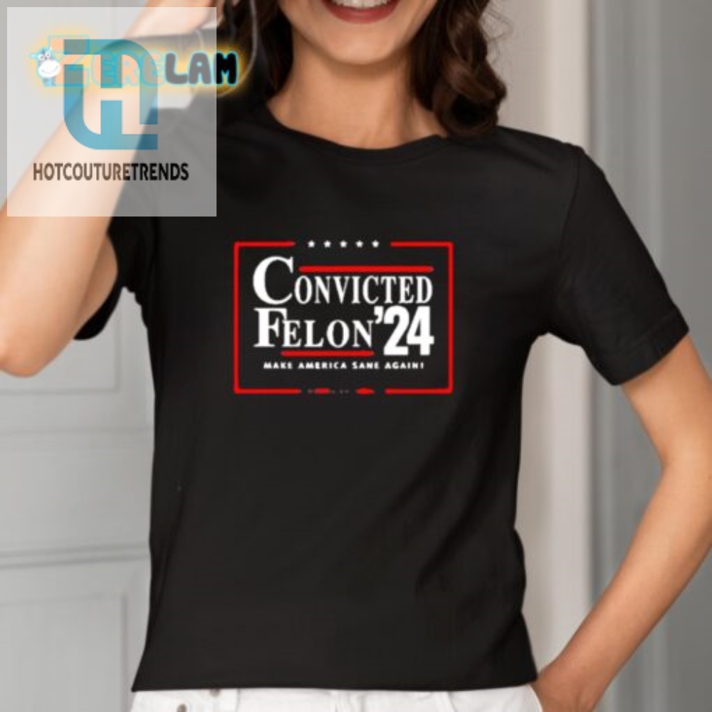 Funny Convicted Felon 24 Shirt  Make America Sane Again
