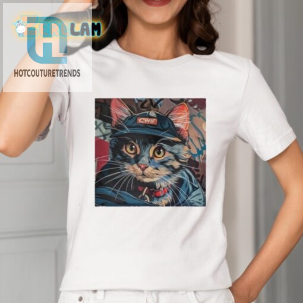 Hilarious Cwif Hat Cat Shirt  Unique  Funny Feline Fashion