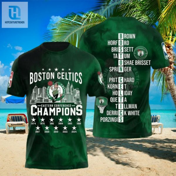 Dunkastically 3D 2024 Celtics Champs Tee Wear The Win hotcouturetrends 1 1