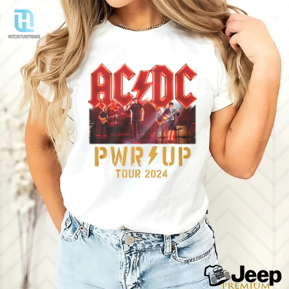 Rock On Acdc Pwr Up Tour 2024 Tee  Unisex  Uniquely Fun