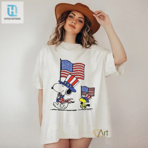 Snoopy Woodstock 4Th Of July Tee Funny Patriotic Style hotcouturetrends 1 2