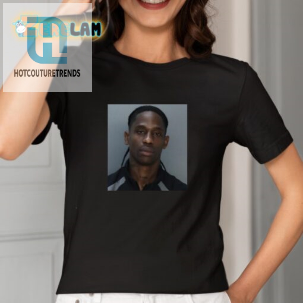 Get Busted In Style Hilarious Travis Scott Mugshot Tee