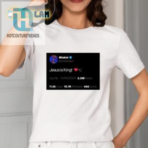 Rock Your Faith Quirky Wizkid Jesus Is King Tee hotcouturetrends 1 1