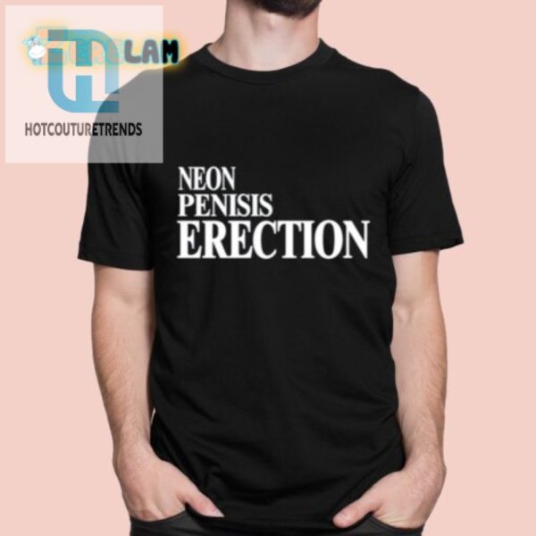 Glow Up Your Wardrobe Neon Penis Erection Tee hotcouturetrends 1