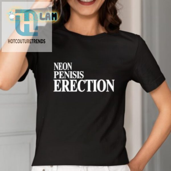 Glow Up Your Wardrobe Neon Penis Erection Tee hotcouturetrends 1 1