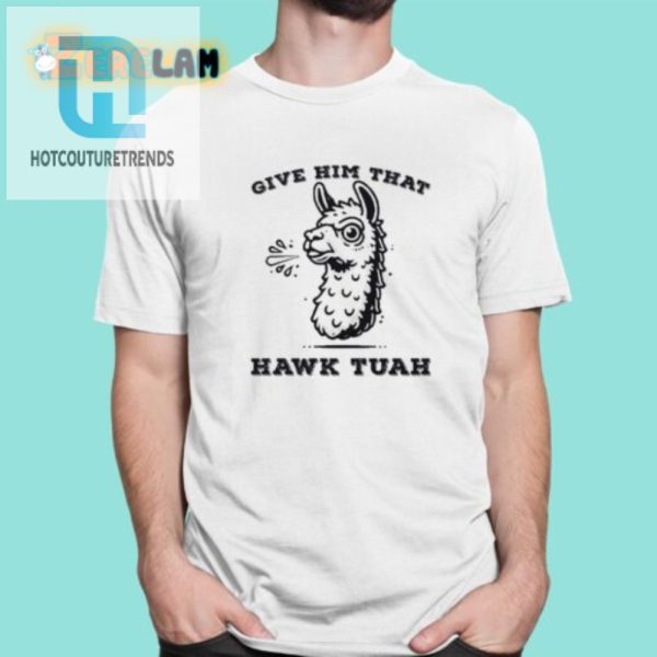 Unique Spitting Llama Hawk Tuah Shirt Funny And Bold hotcouturetrends 1