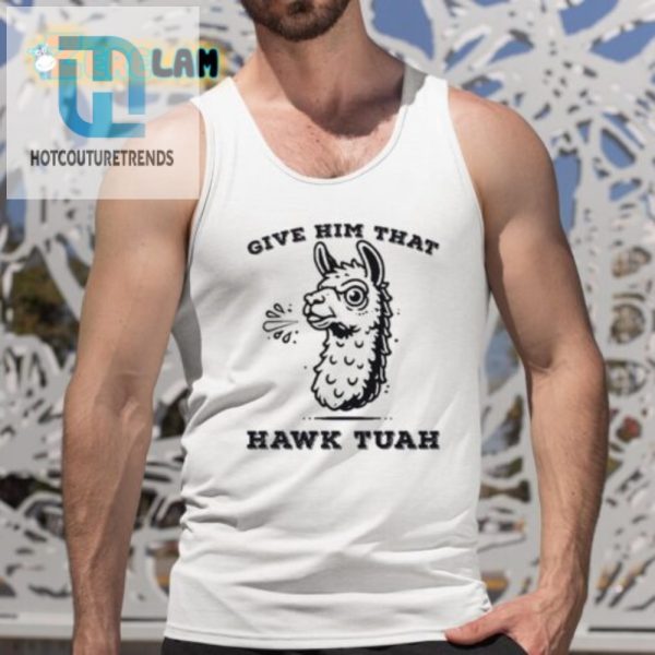 Unique Spitting Llama Hawk Tuah Shirt Funny And Bold hotcouturetrends 1 4