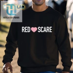 Rock Humor Style Anna Khachiyan Red Love Scare Shirt hotcouturetrends 1 2