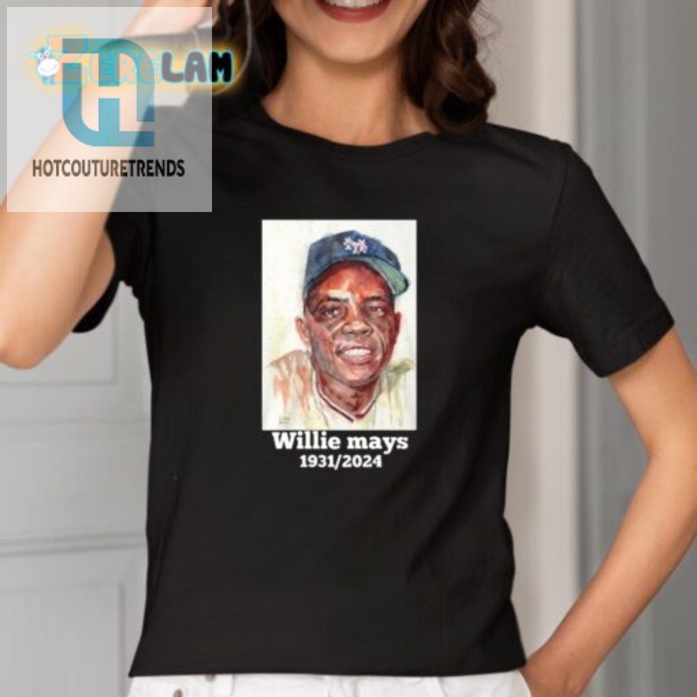 Funny Rest In Peace Willie Mays 19312024 Shirt Tribute