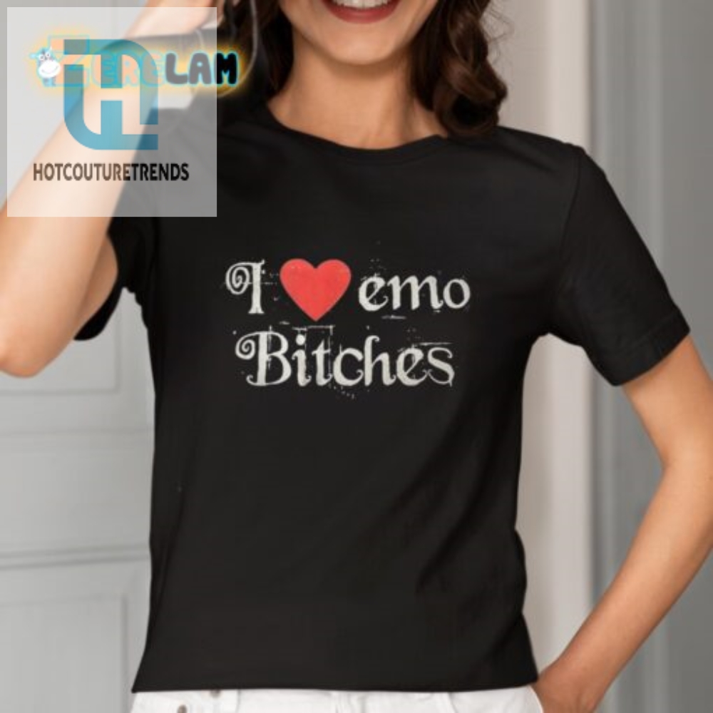 Funny I Love Emo Bitches Tee  Stand Out With Humor