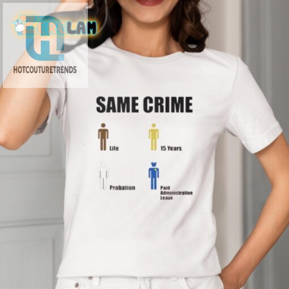 Funny Same Crime 15 Years Probation Graphic Tee