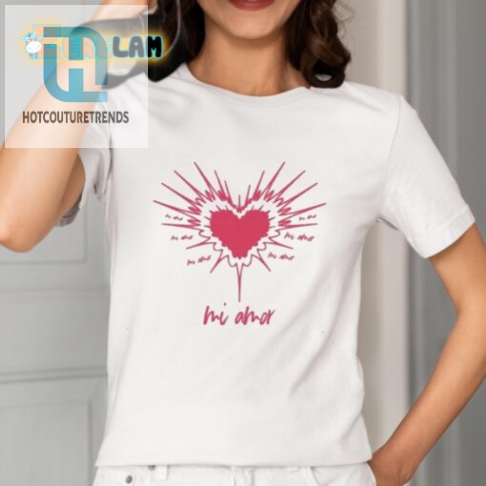 Get Laughs With Anittas Quirky Mi Amor Sketch Shirt