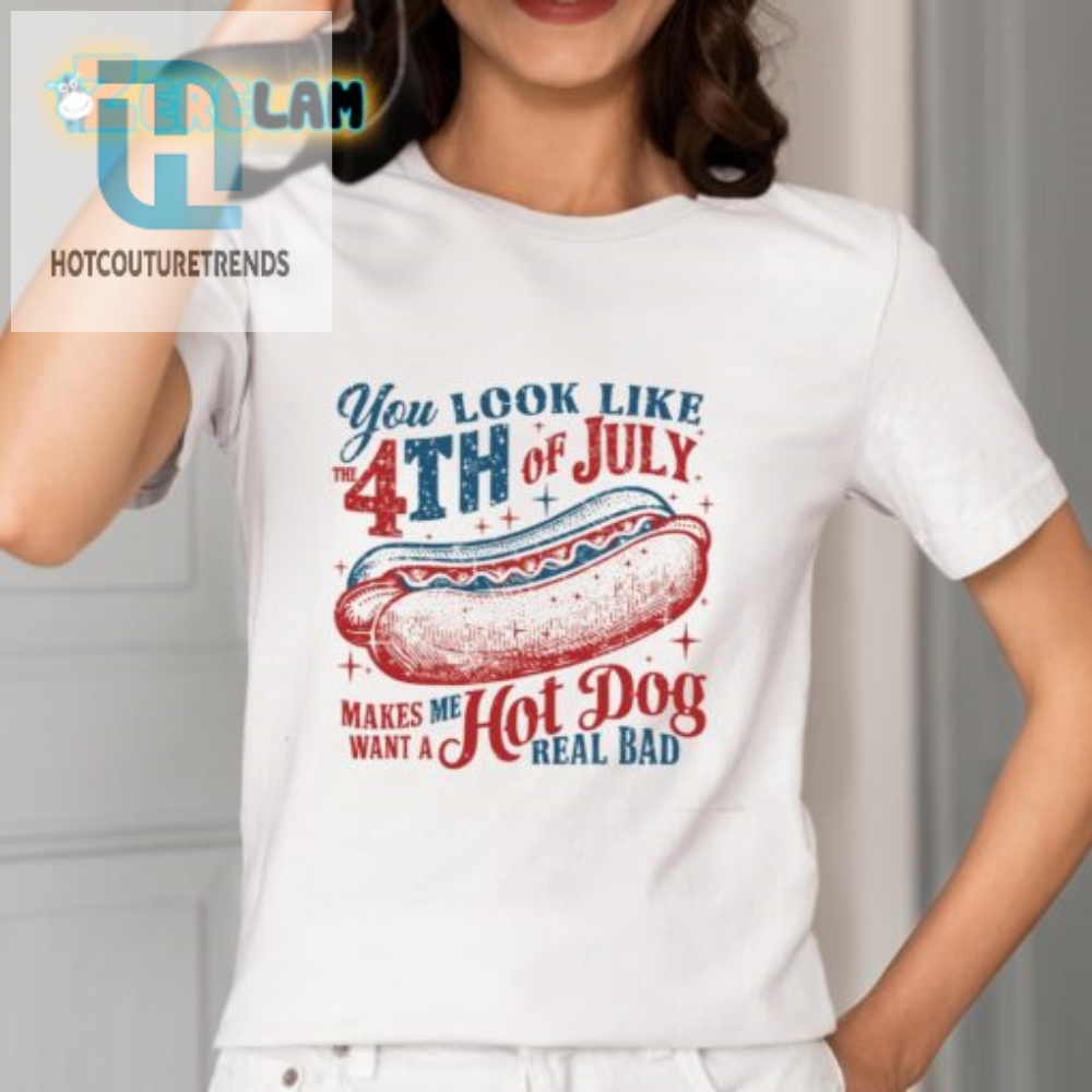 Funny 4Th Of July Hot Dog Shirt  Unique  Hilarious Design