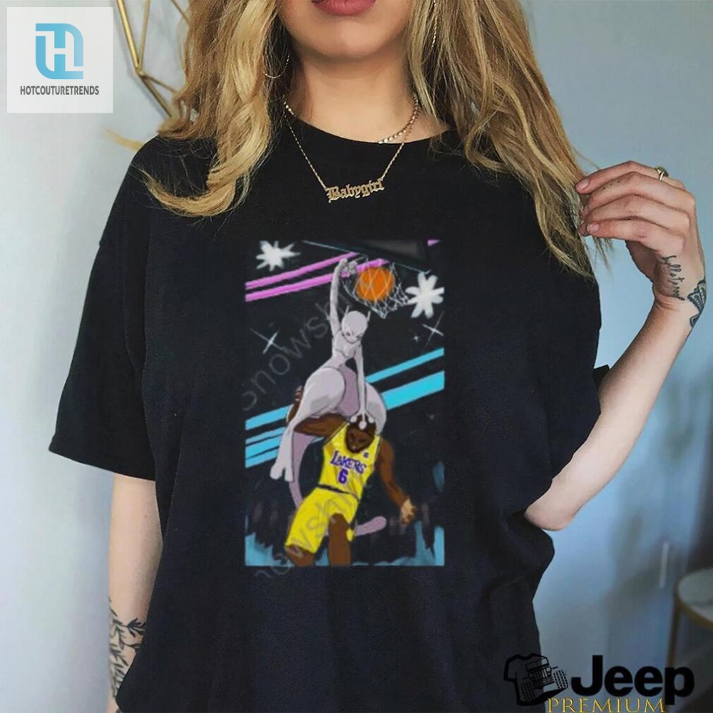 Mewtwo Dunks On Lebron Shirt  Limited Edition Laughter