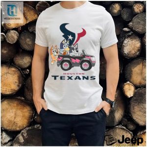 Score Laughs With Bluey Car Fun Texans Tee hotcouturetrends 1 2