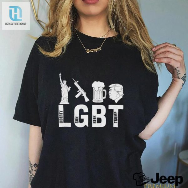 Funny Lgbt Liberty Guns Beer Trump 2024 Tee hotcouturetrends 1 2