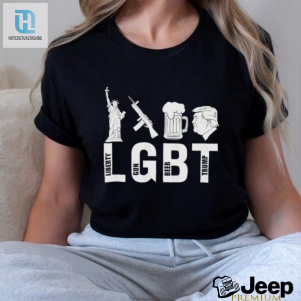 Funny Lgbt Liberty Guns Beer Trump 2024 Tee hotcouturetrends 1 3